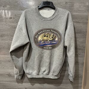 Motorcycles An American Tradition Since 1865 Grey Sweatshirt Size XL